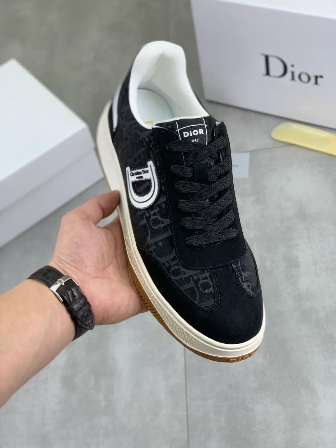 Men's Men's Shoes 💰P380 💰[New Style]🆘[Dior] 2025 Dior Original Lace-up Low-top Men's Shoes Classic casual shoes 🔥This model is the official flagship model with high quality and made by famous original designers. It is made of high-quality cowhide with original materials➕Comfortable and breathable mesh lining➕Pigskin insole. The perfect last shape and generous and fashionable design have attracted many consumers. Suitable for drivers to drive🚗. What you want is the highest quality in the market. Color: 4️⃣Color code number: 38--44 (45 customized)